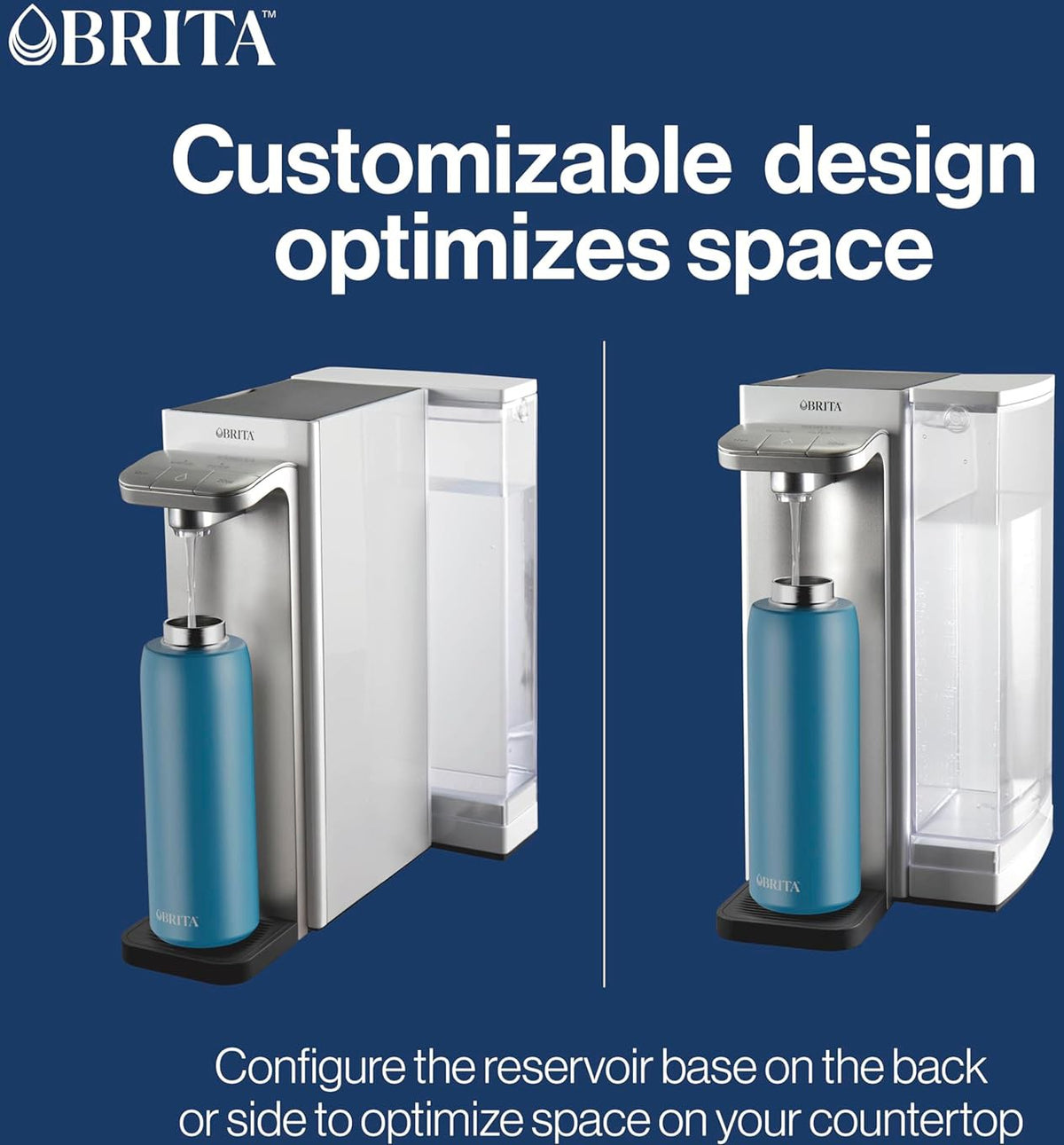 Brita - Hub Instant Powerful Countertop Water Filter System - 87340C