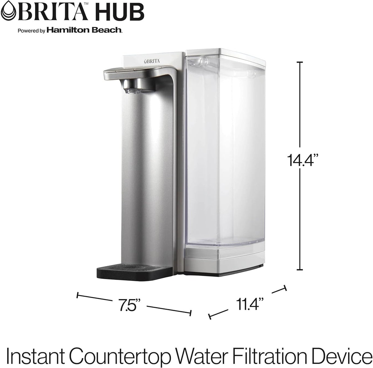 Brita - Hub Instant Powerful Countertop Water Filter System - 87340C