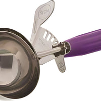 Browne - 0.75 Oz Stainless Steel Ice Cream Scoop With Purple Handle - 573340