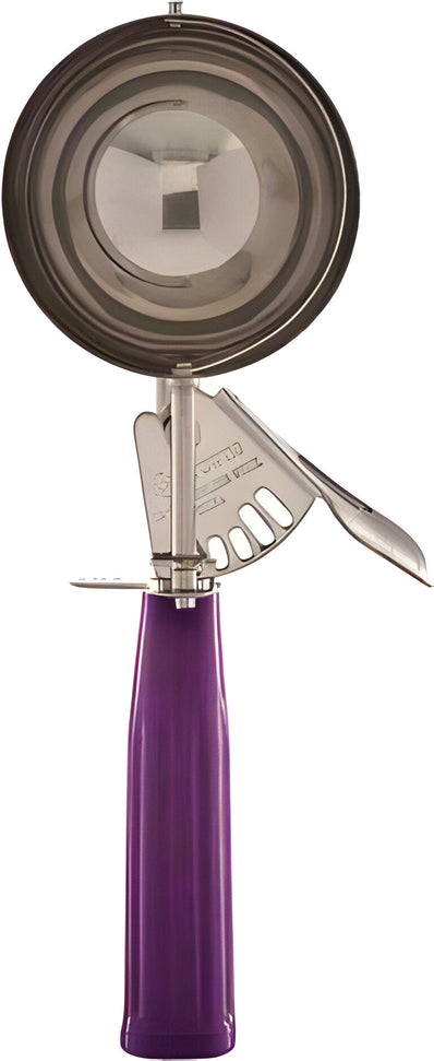 Browne - 0.75 Oz Stainless Steel Ice Cream Scoop With Purple Handle - 573340