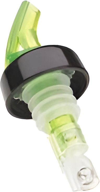 Browne - 1 Oz Collar Flip Green Liquor Pourer Sure Shot, Pack of 12 - 57489414