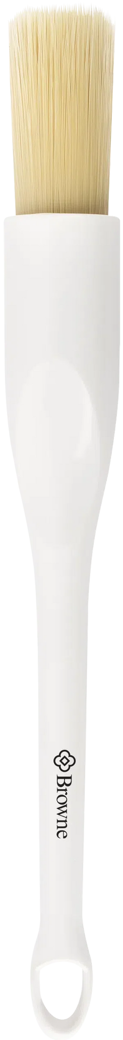 Browne - 1" Wooden Handle Round Pastry Brush with Boar Hair - 61300-1
