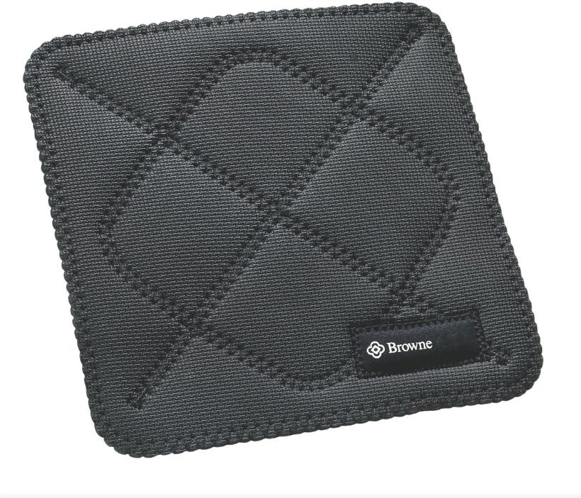 Browne - 10" Black FLXaPrene Hot Pad - 5436502
