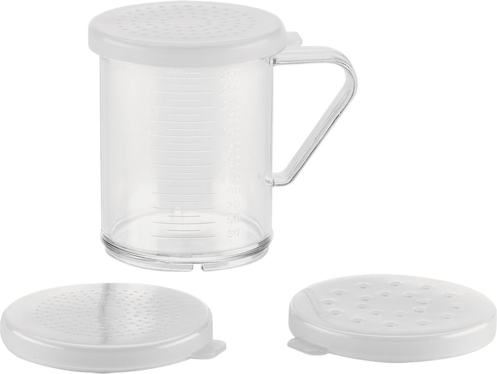 Browne - 10 Oz Poly Carbonate Dredge Set With 3 Inter-Changable Lids (PD3573) - 575680