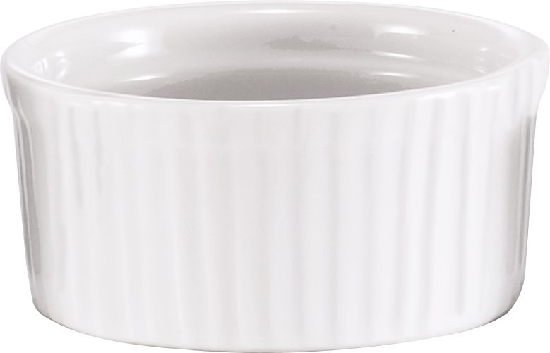 Browne - 10 Oz White Rimmed Ramekin/Souffle - 564022W