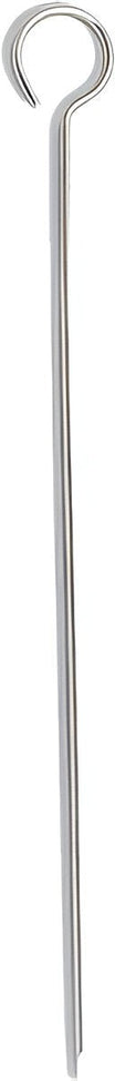 Browne - 10" Stainless Steel Oval Skewers, Pack of 12 - 575692
