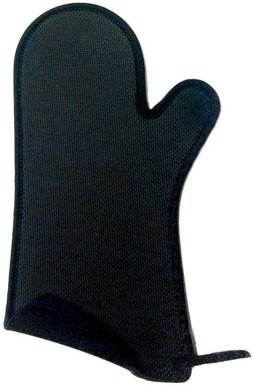Browne - 10.75" X 6.5" FLXaPrene Black Oven Mitt With Nomex Binding - 5432202