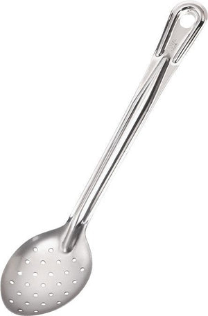 Browne - 11" Stainless Steel Perforated Serving Spoon - 2752
