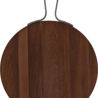 Browne - 12" Acacia Wood Round Serving Board With Handle - 571712