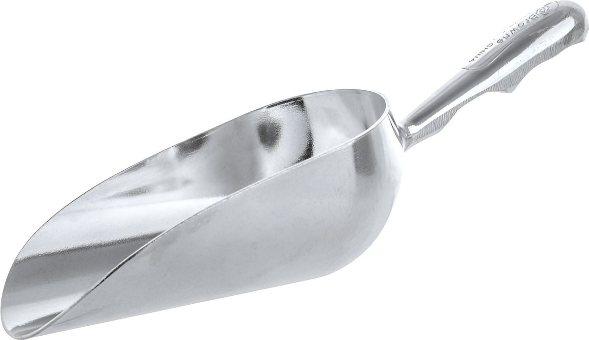 Browne - 12 Oz Aluminum Round Bottom Scoop - 575401