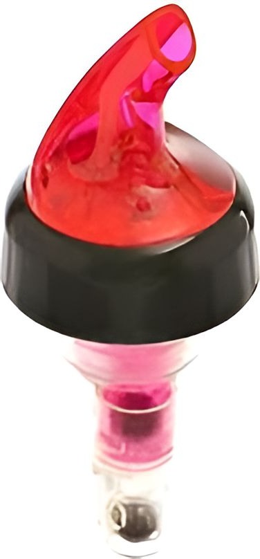 Browne - 1/2 Oz Collar Red Liquor Pourer Sure Shot, Pack of 12 - 57489705