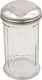 Browne - 12 Oz Fluted Glass Sugar Pourers with Stainless Steel Top (12 Count) - 575187