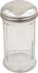 Browne - 12 Oz Fluted Glass Sugar Pourers with Stainless Steel Top (Pack of 4) - 575228