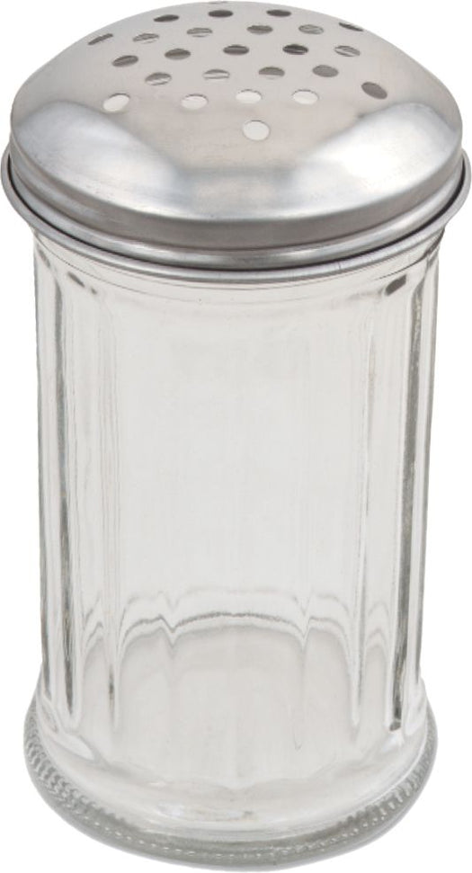 Browne - 12 Oz Plastic Cheese Shakers with Stainless Steel Perforated Top (Pack of 4) - 575233