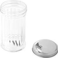 Browne - 12 Oz Plastic Sugar Pourer with Stainless Steel Top , Pack of 12 - 575193