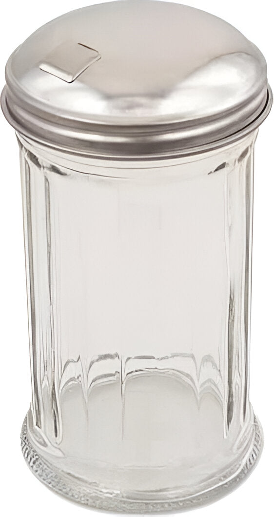 Browne - 12 Oz Plastic Sugar Pourer with Stainless Steel Top, Pack of 4 - 575231