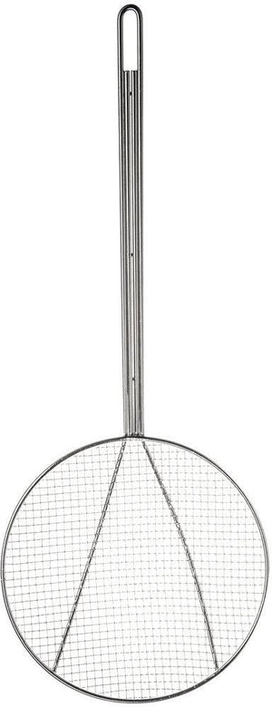 Browne - 12" Round Nickel Plated Wire Skimmer with Hooked Handle - 571928