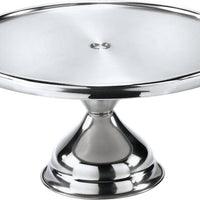 Browne - 12" Stainless Steel Round Pastry Stand - 57125