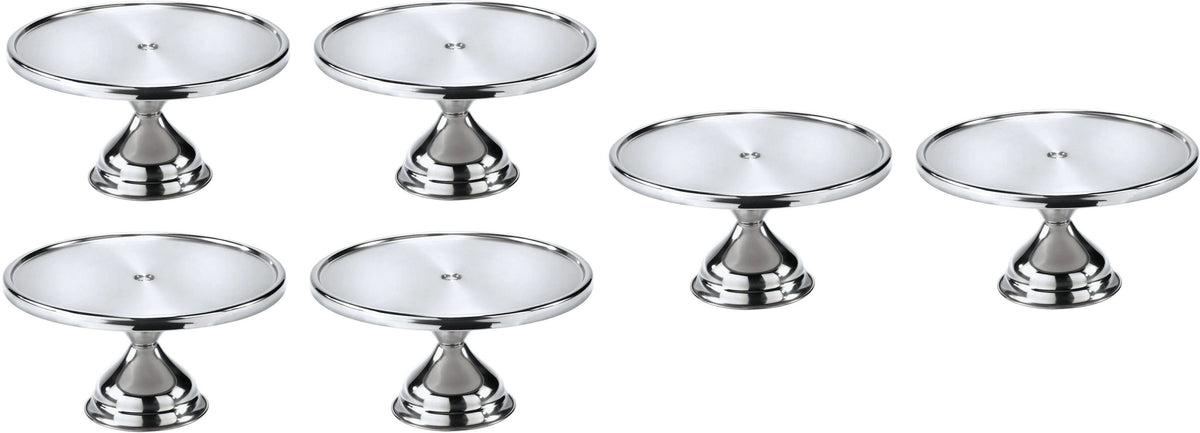 Browne - 12" Stainless Steel Round Pastry Stand - 57125