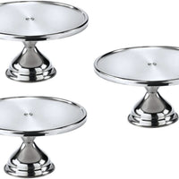 Browne - 12" Stainless Steel Round Pastry Stand - 57125