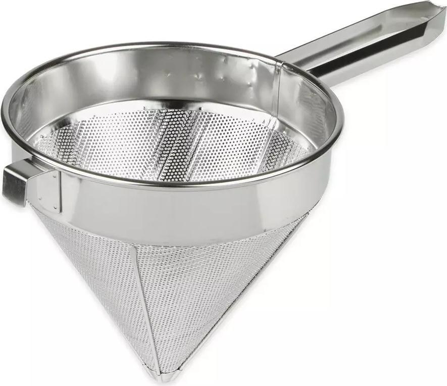 Browne - 12" Stainless Steel Soup Strainer Fine China Cap - 575412