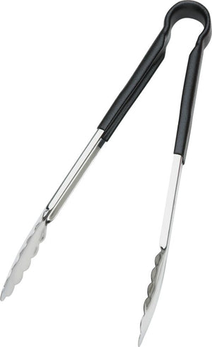Browne - 12" Stainless Steel Tong with Black Coated Handle - 5512BK