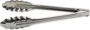 Browne - 12" Stainless Steel Utility Tongs - 57528