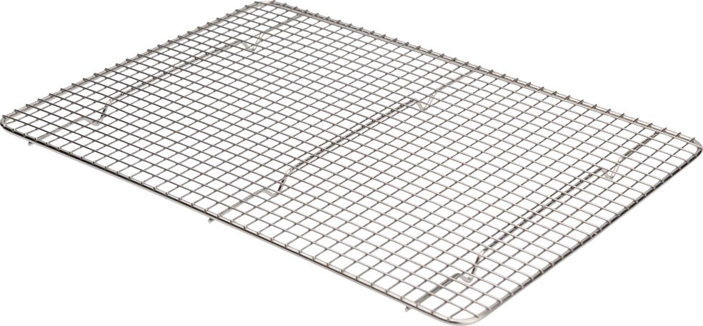 Browne - 12" x 16.5" Nickel Plated Steel Wire Footed Pan Grate (PG12165) - 575516