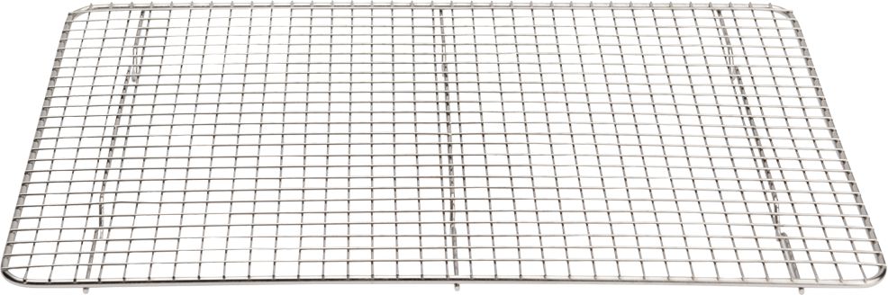 Browne - 12" x 16.5" Nickel Plated Steel Wire Footed Pan Grate (PG12165) - 575516