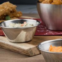 Browne - 12 x 1.5 Oz Stainless Steel Cocktail Sauce Cup - 515058