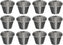 Browne - 12 x 1.5 Oz Stainless Steel Cocktail Sauce Cup - 515058