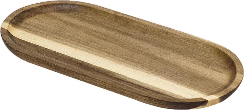 Browne - 12" x 6" Acacia Wood Oval Serving Board - 571260