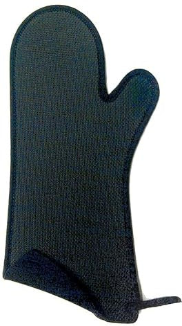 Browne - 13.75 x 6.5" FLXaPrene Black Oven Mitt with Nomex Binding - 5432502