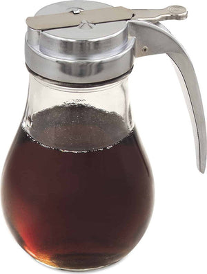 Browne - 14 Oz Chrome-Plated Metal Syrup Dispensers (12 Count) - 575190