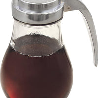 Browne - 14 Oz Syrup Dispenser with Chrome-Plated Stainless Steel Top Set (Pack of 4) - 575229