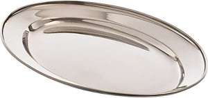 Browne - 14" Stainless Steel Oval Platter - 574182