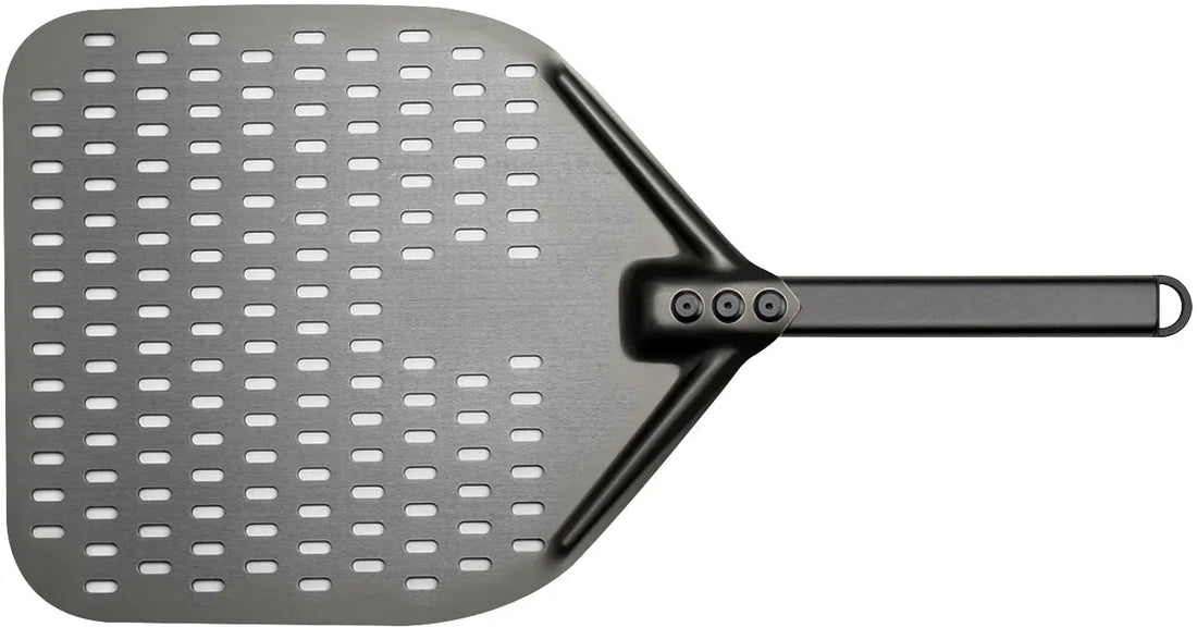 Browne - 14x12" Hard Anodized Aluminum Perforated Pizza Peel - 242220