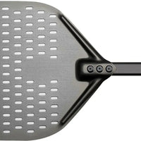 Browne - 14x12" Hard Anodized Aluminum Perforated Pizza Peel - 242220