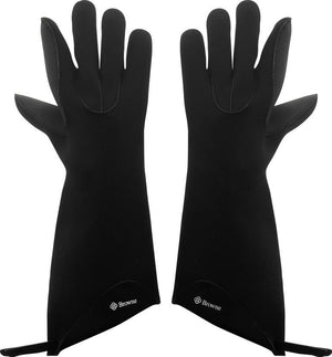 Browne - 15" FLXaPrene Black 5-Finger Gloves - 5430502