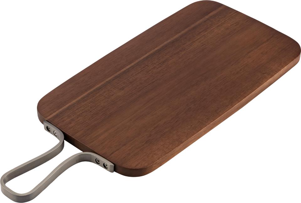Browne - 15" x 8.25" Acacia Wood Rectangular Serving Board With Handle - 571808