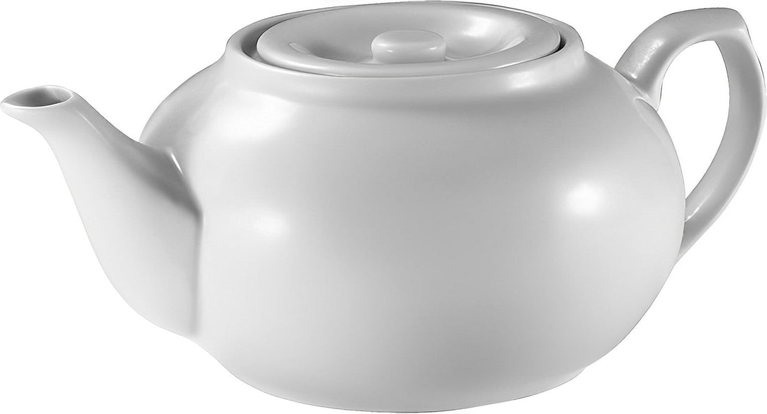 Browne - 16 Oz White Porcelain Tea Pot with Lid - 563933