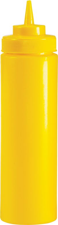 Browne - 16 Oz Yellow Wide Mouth Squeeze Dispenser, Pack of 6 - 57801717