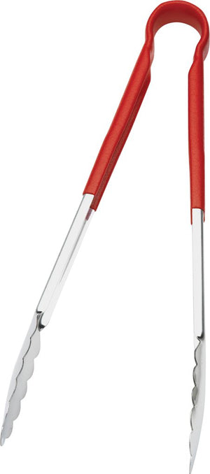 Browne - 16" Stainless Steel Tong with Red Coated Handle - 5513RD