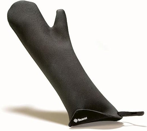 Browne - 16.75" x 6.5" FLXaPrene Black Oven Mitt - 5431802