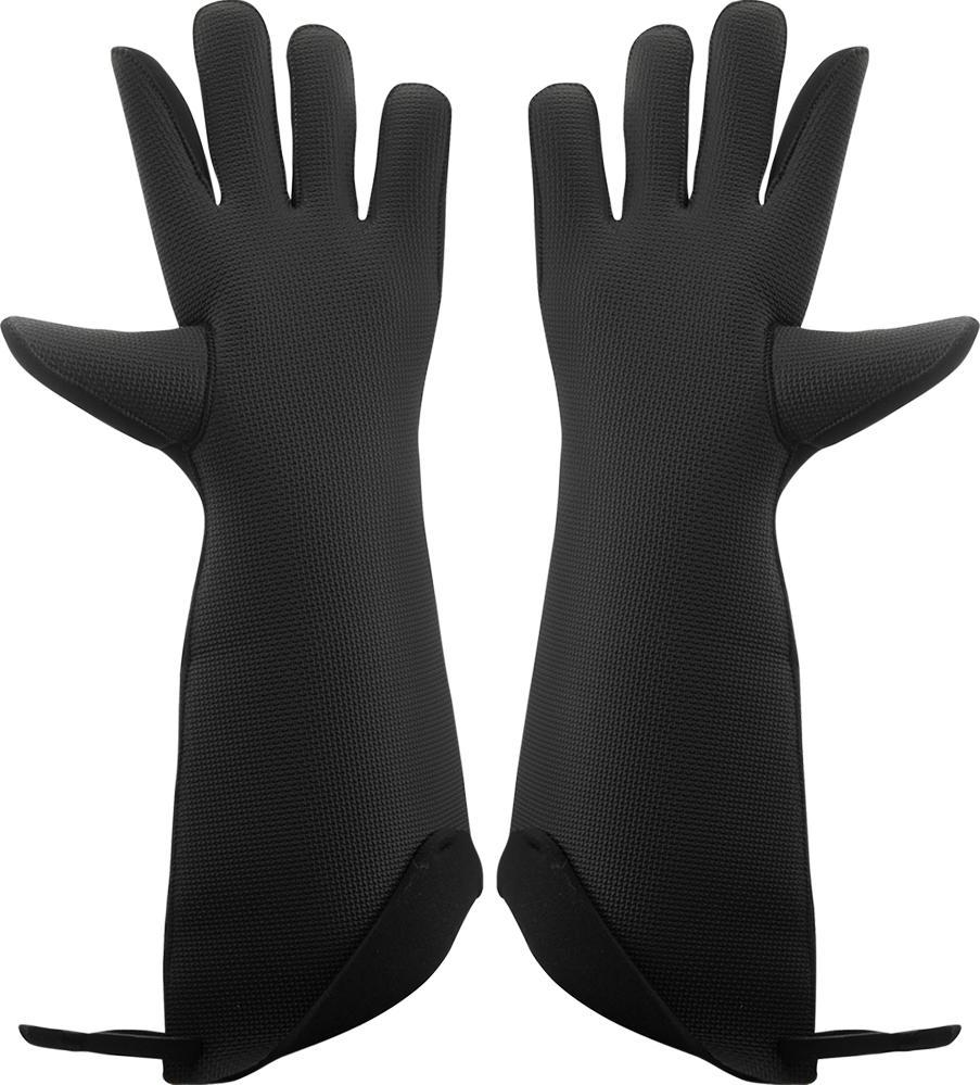 Browne - 17" FLXaPrene Black 5-Finger Gloves Pair - 5430702