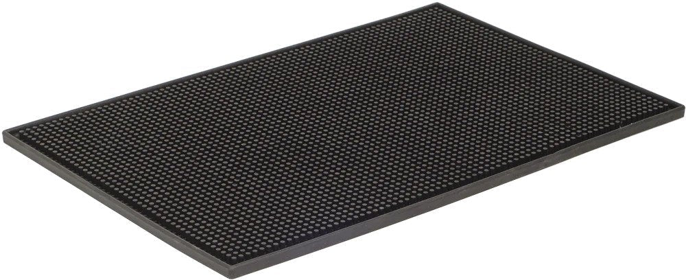 Browne - 18" x 12" Black Bar Service Mat - 57486702