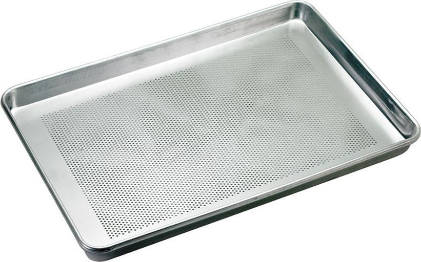 Browne - 18 x 13 x 1" Aluminum Perforated Bun Pan - 58132641