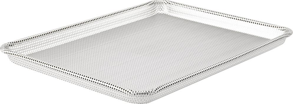 Browne - 18" x 26" 16-Gauge Aluminum Full Size Perforated Bun Pan - 58182651