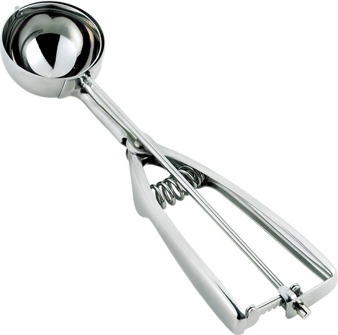 Browne - 1.3 Oz Stainless Steel Twin Grip Ice Cream Scoop - 573430