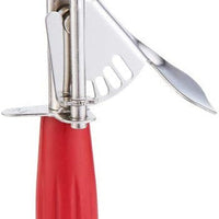 Browne - 1.35 Oz Stainless Steel Ice Cream Scoop with Red Handle - 573324